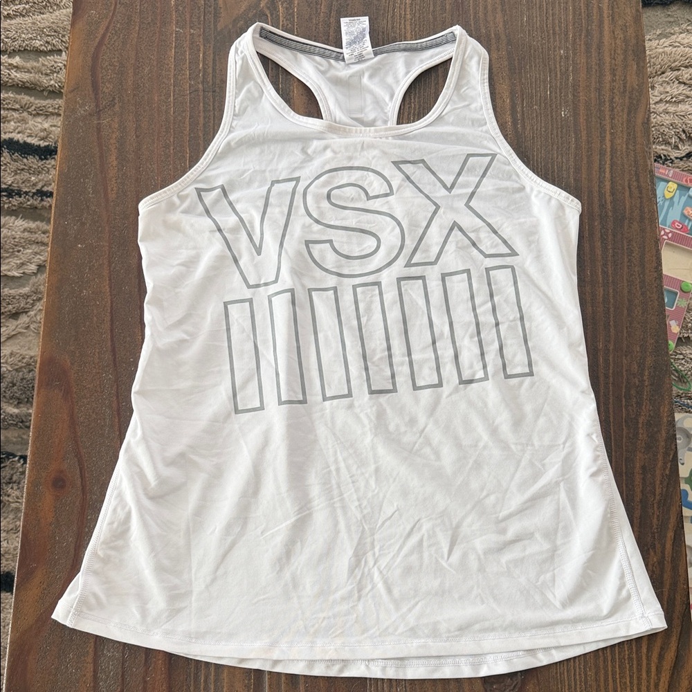 VSX White Racerback Tank Top